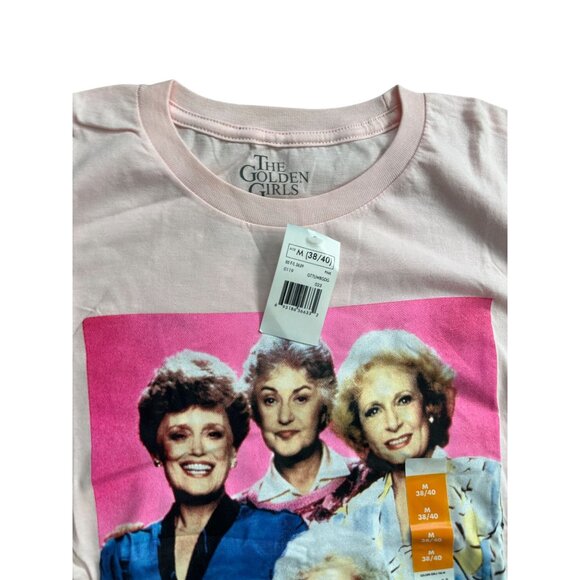 THE GOLDEN GIRLS Stay Golden Pink T Shirt Size Medium NEW NWT - Picture 2 of 4
